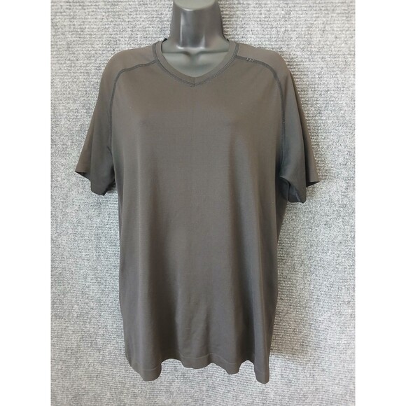 Lululemon T-Shirt Men's Size L Black Metal Vent Tech SS Get Outside Get Sweaty - Picture 1 of 5